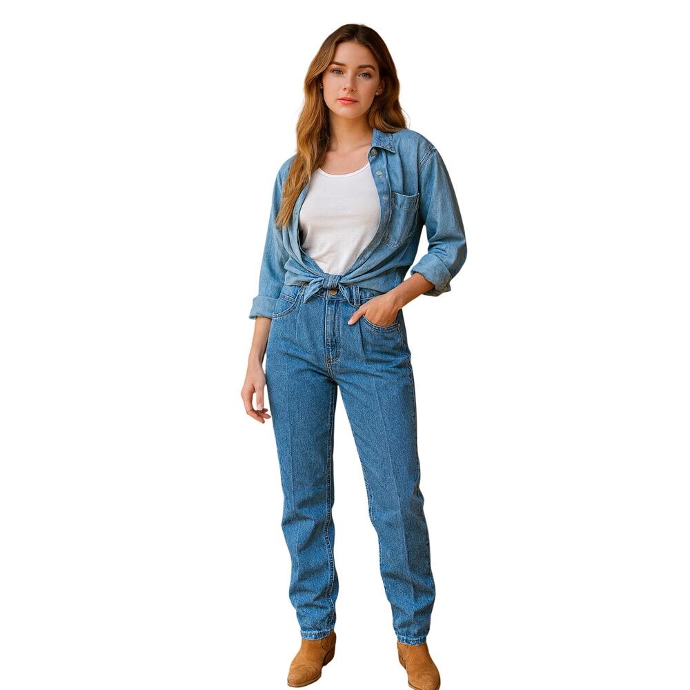 Vintage Grass Roots High-Rise Tapered 13/14 JUNIOR Deadstock USA Early 90s Jeans